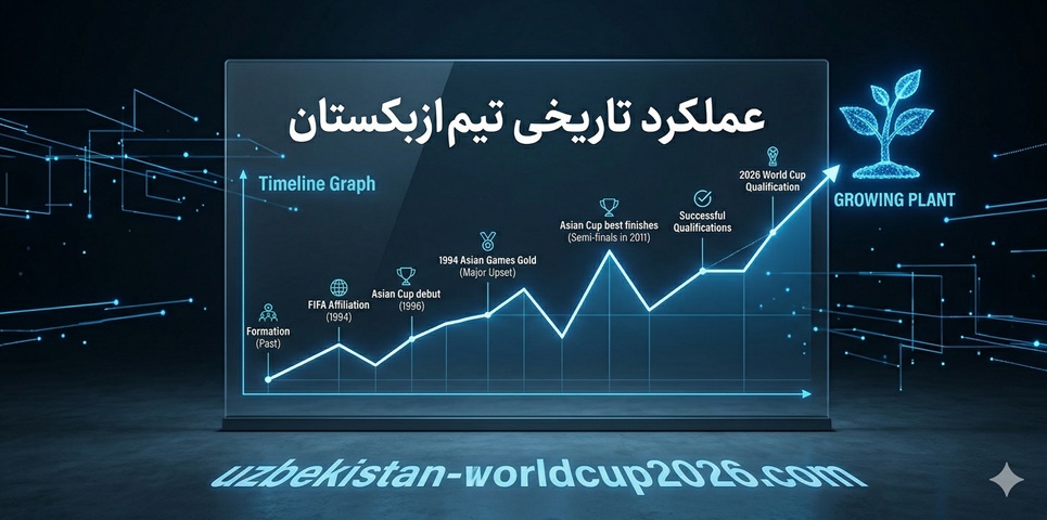 عملکرد تاریخی تیم ازبکستان در رقابت های بین المللی